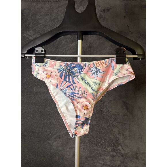 Shein Women's Tankini Size M Pink White Floral Pattern - Picture 4 of 9